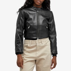Good American Women's Fitted Moto Jacket in Black