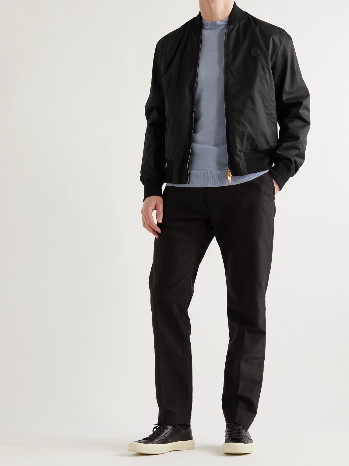 Dunhill - Reversible Cotton and Shell Bomber Jacket - Black Dunhill