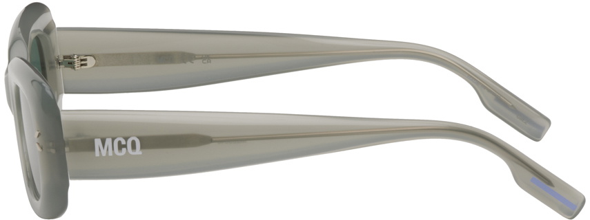 MCQ Green Rectangular Sunglasses