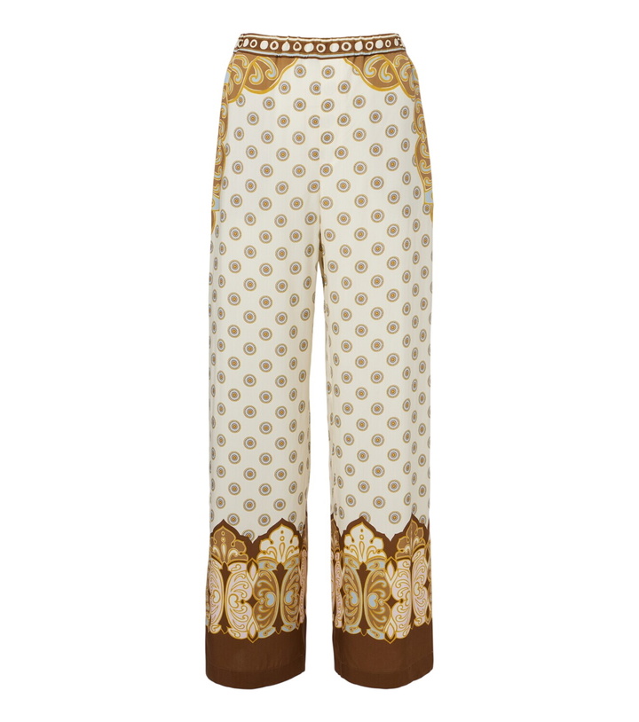 Photo: La DoubleJ Club printed wide-leg pants
