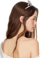 Blumarine Silver Bow Crystal Headband