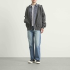 FrizmWORKS Men's OG Pigment Dyed Zip Hoodie in Charcoal
