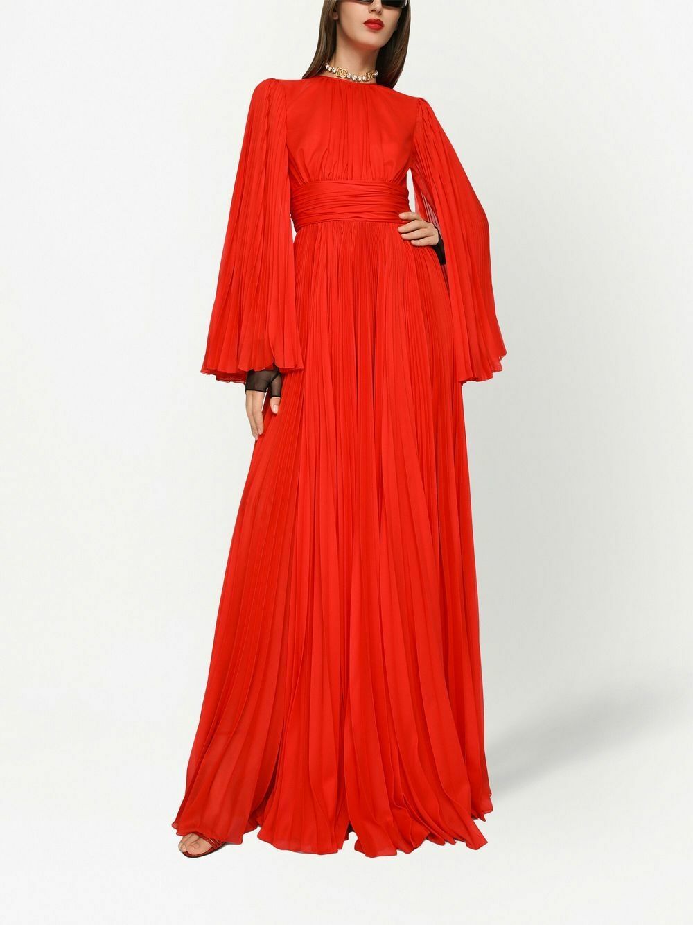 DOLCE & GABBANA - Chiffon Long Dress Dolce & Gabbana