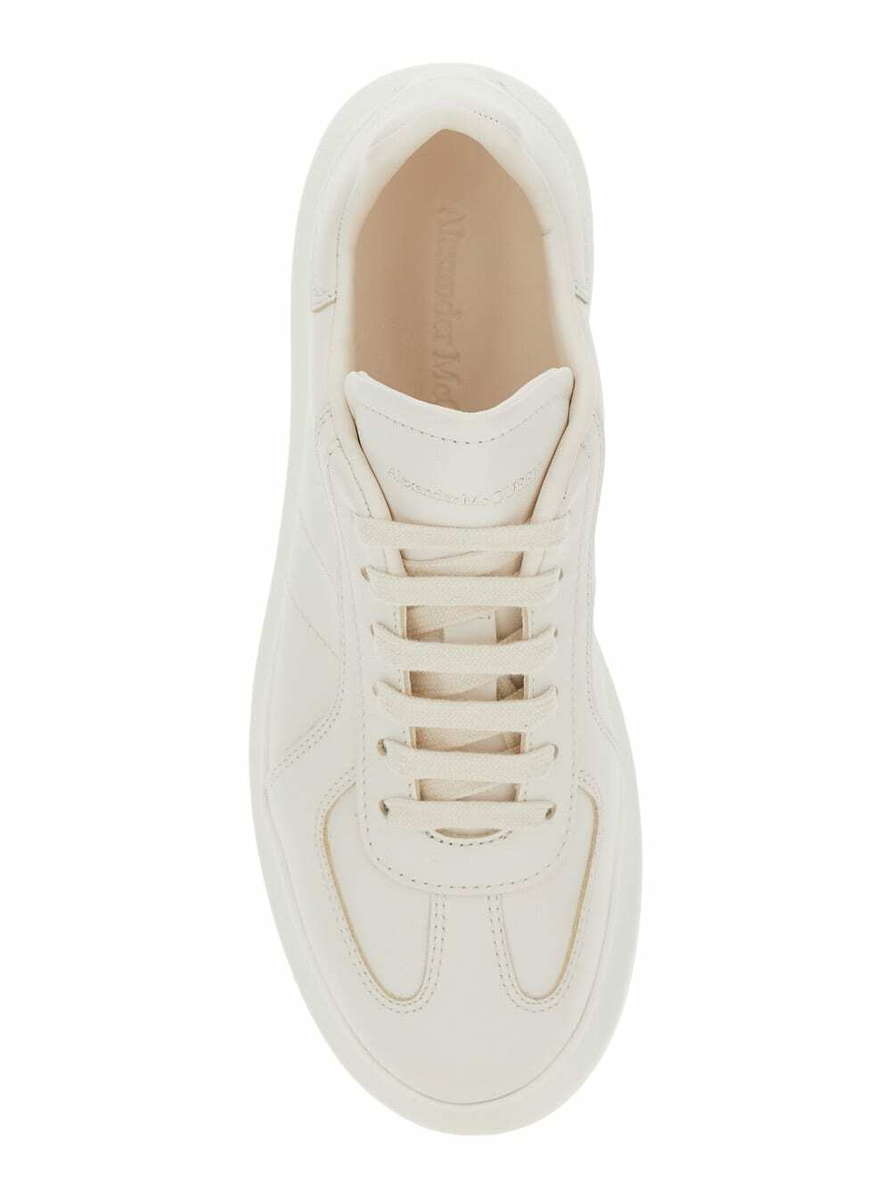Alexander McQueen Black Calf Leather Bos Taurus Low Top Sneakers