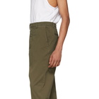 AMI Alexandre Mattiussi Green Oversized Carrot Trousers