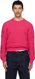 Paul Smith Pink Textured Cotton Sweater