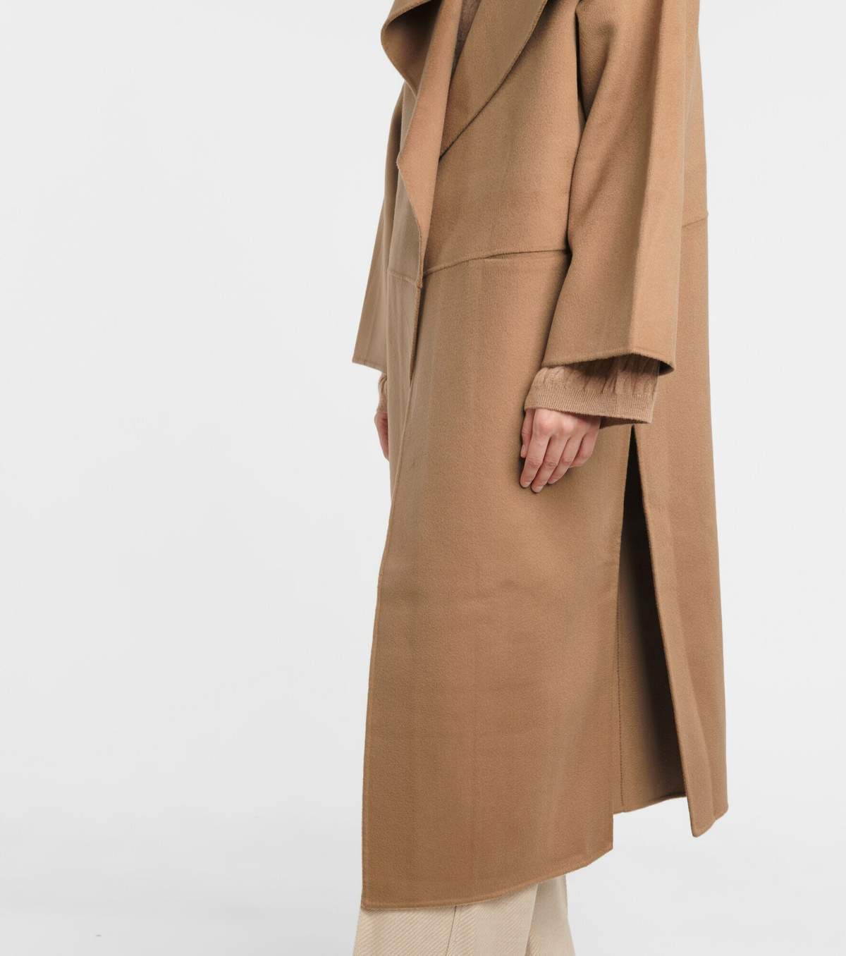 Signature wool cashmere coat camel – TOTEME