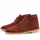 Clarks Originals Men's Desert Boot Dancehall in Rust Brown Suede