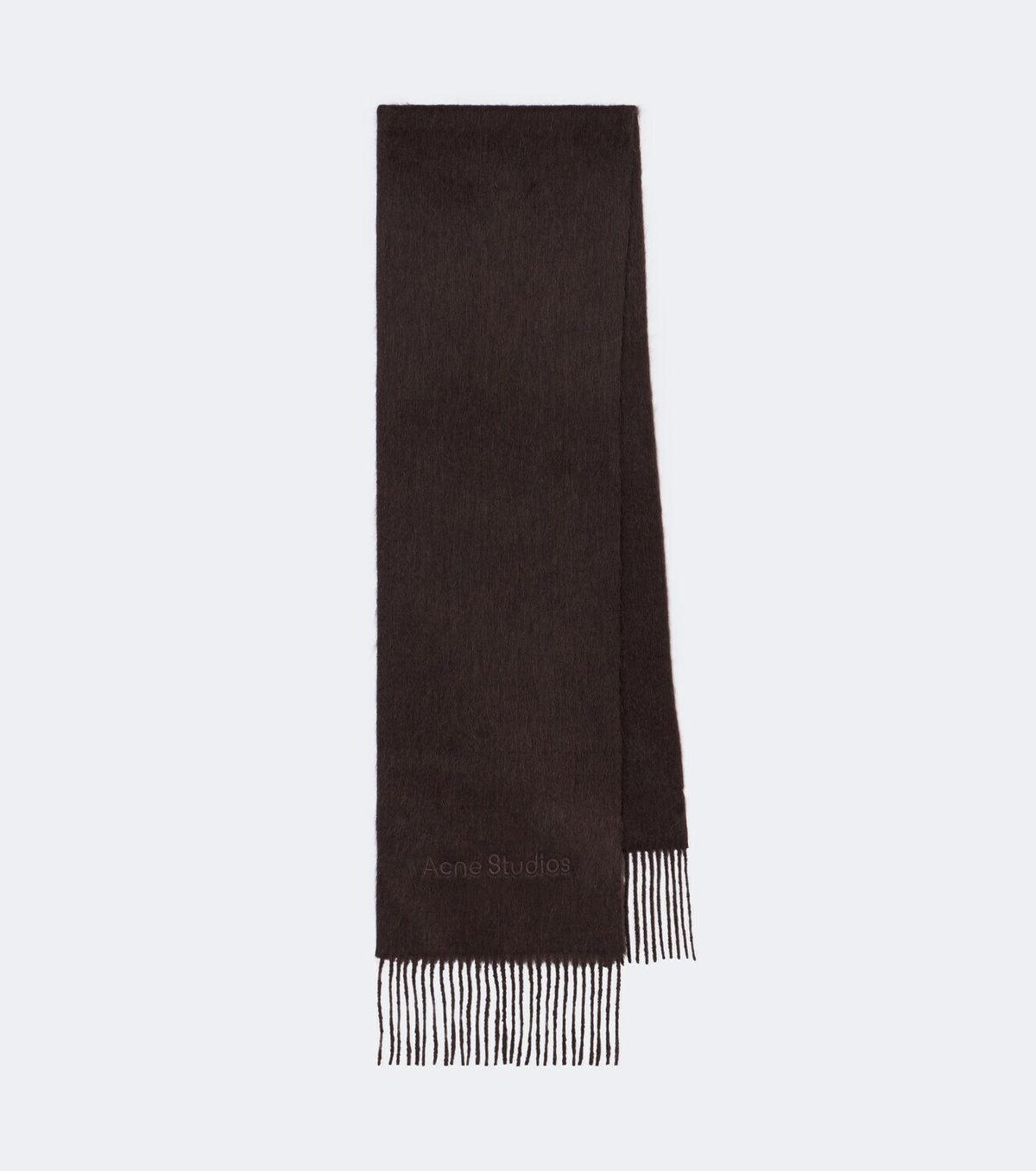 Acne Studios Fringed alpaca and wool scarf