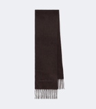 Acne Studios Fringed alpaca and wool scarf