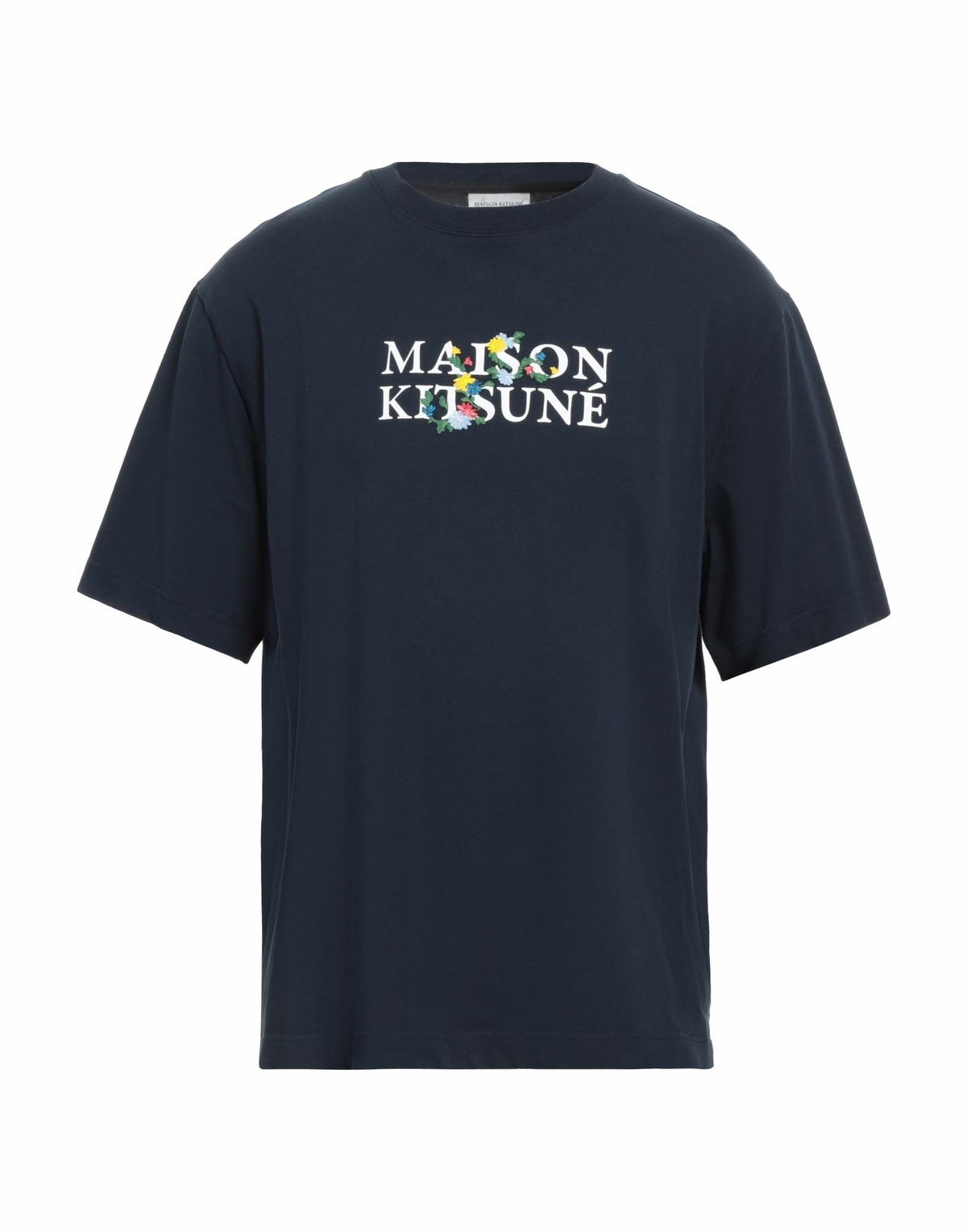 Maison Kitsuné Mens T-shirt Midnight in Blue
