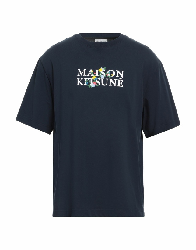 Photo: Maison Kitsuné Mens T-shirt Midnight in Blue