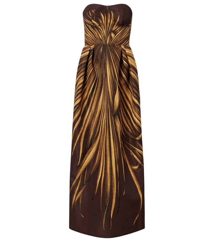 Photo: Oscar de la Renta Printed bustier gown