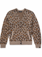 Rag & Bone - Leopard-Jacquard Cardigan - Brown