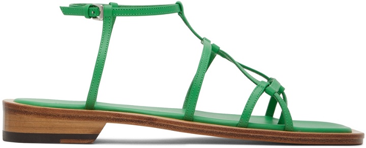Photo: LOW CLASSIC Green Middle Strap Sandals