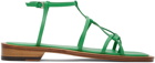 LOW CLASSIC Green Middle Strap Sandals