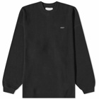 WTAPS Men's Long Sleeve Waffle T-Shirt in Black