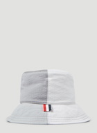 Colour Block Bucket Hat in Grey