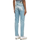 Palm Angels Blue Back Logo Jeans