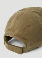 Logo Brim Baseball Cap in Khaki