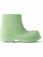 Bottega Veneta - Fireman Intrecciato Rubber Boots - Green