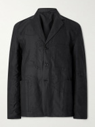 Kardo - Somesh Checked Cotton Blazer - Black