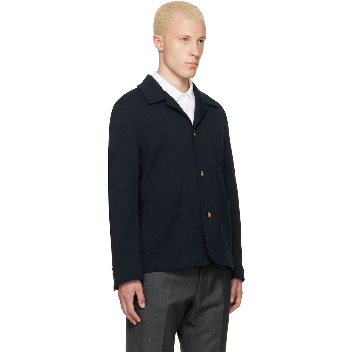 Thom Browne Navy Car Jacket