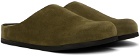 Common Projects Khaki Clog Slip-On Loafers