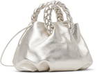 HEREU Silver Bombon Metallic Bag
