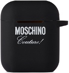 Moschino Black Logo Airpods Headphone Case