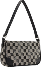 MISBHV Beige & Black Jacquard Monogram 90s Mini Bag
