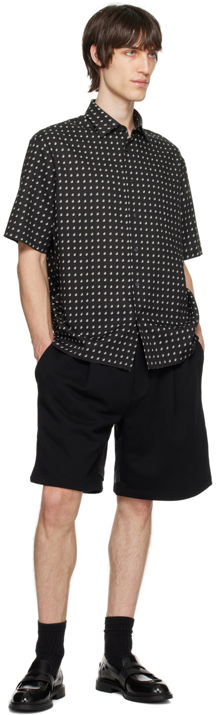 Emporio Armani Black Layered Shorts