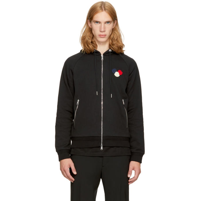 Photo: Moncler Black Logo Hoodie 