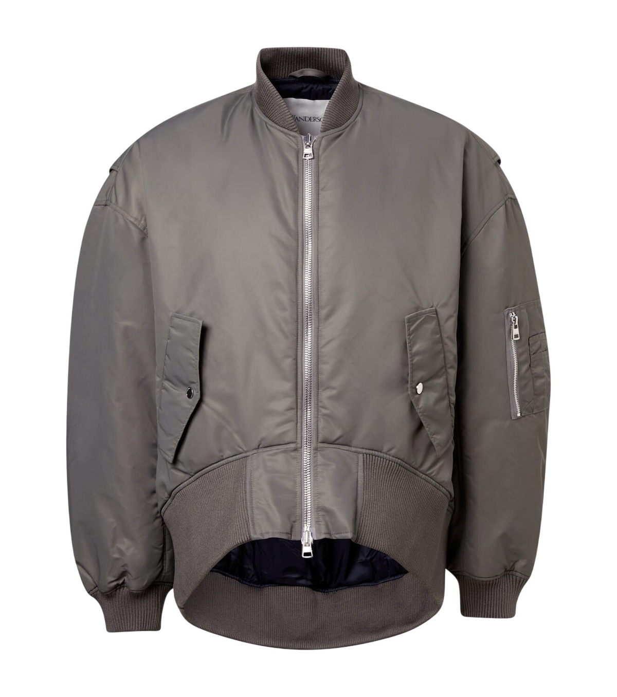 JW Anderson Brown Leather Bomber Jacket JW Anderson