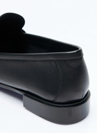 Max Mara Logo Plaque Leather Loafers