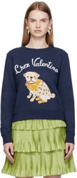 Valentino Navy 'Le Chien De La Maison' Sweatshirt