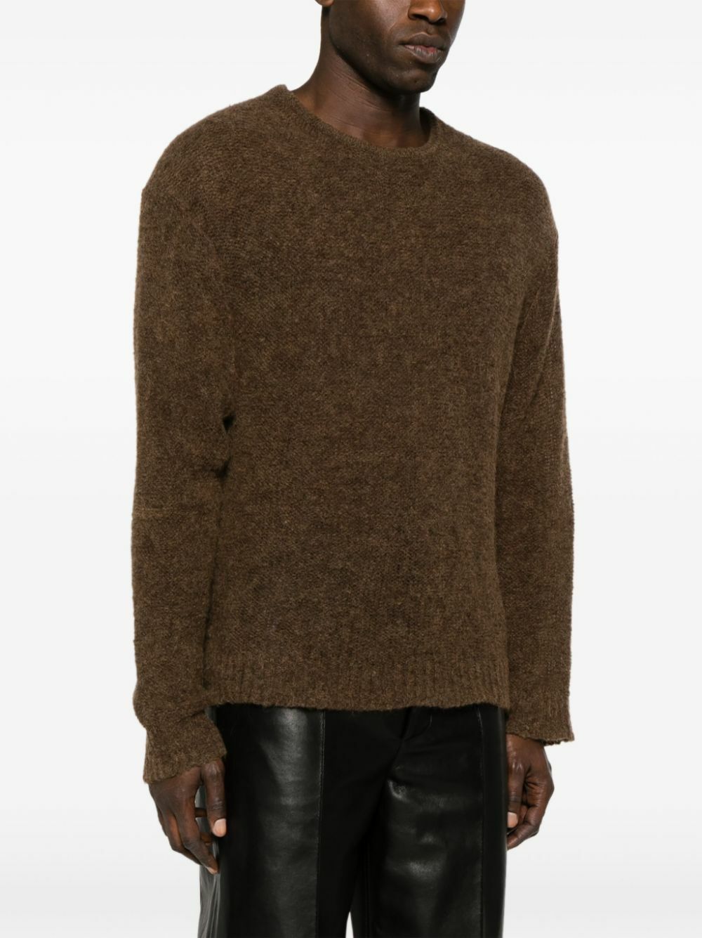 Nanushka Brown Tevin Brushed Jumper