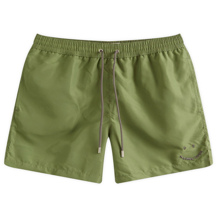 Photo: Paul Smith Men's PS Happy Swim Shorts in Green