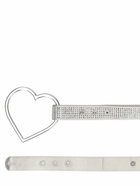 BLUMARINE - Heart Logo Embellished Belt