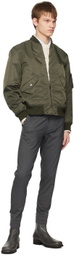 Theory Khaki Flight Bomber Jacket