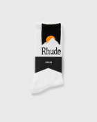 Rhude Moonlight Sport Sock Black/White - Mens - Socks