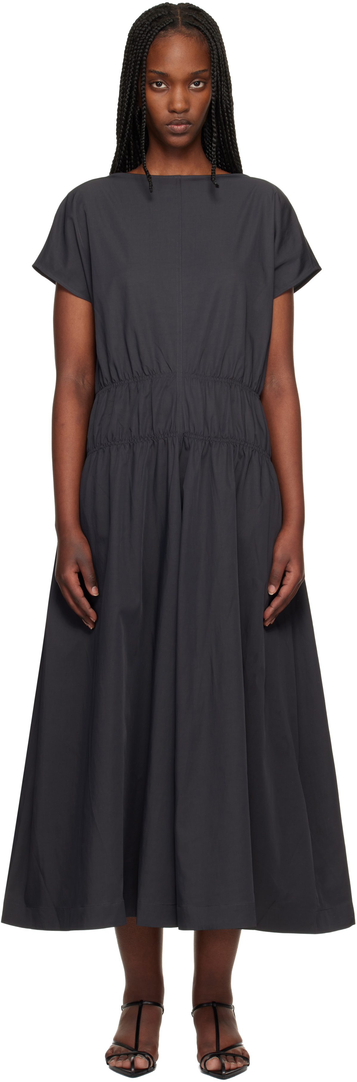 Studio Nicholson Gray Simos Midi Dress