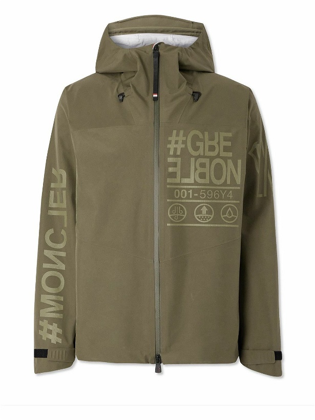 Photo: Moncler Grenoble - Printed GORE-TEX® Hooded Jacket - Green