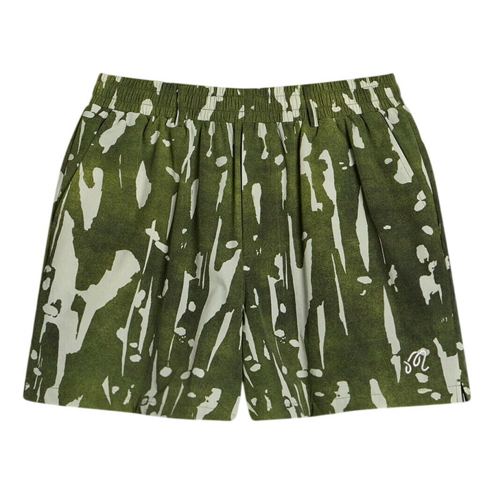 Photo: Malbon Men's Scooter Inkwash Short in Olive Inkwash