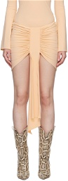 KIM SHUI SSENSE Exclusive Beige Miniskirt