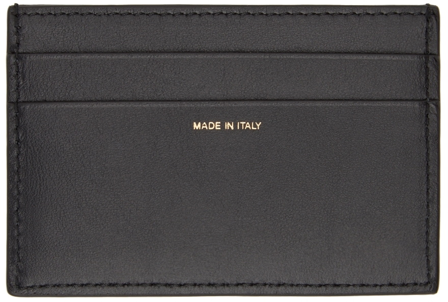 Paul Smith SSENSE Exclusive Black Paint Credit Card Holder Paul Smith