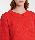 See By Chloe - Pointelle cotton knit top