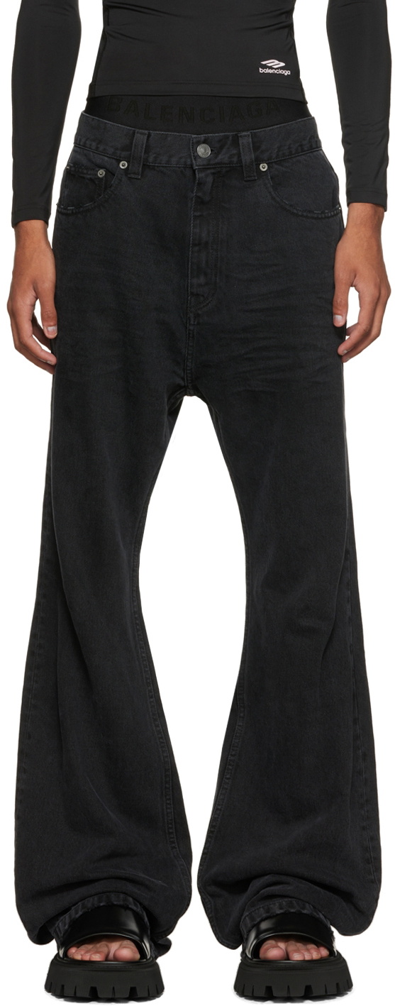 Flared sweatpants in black - Balenciaga