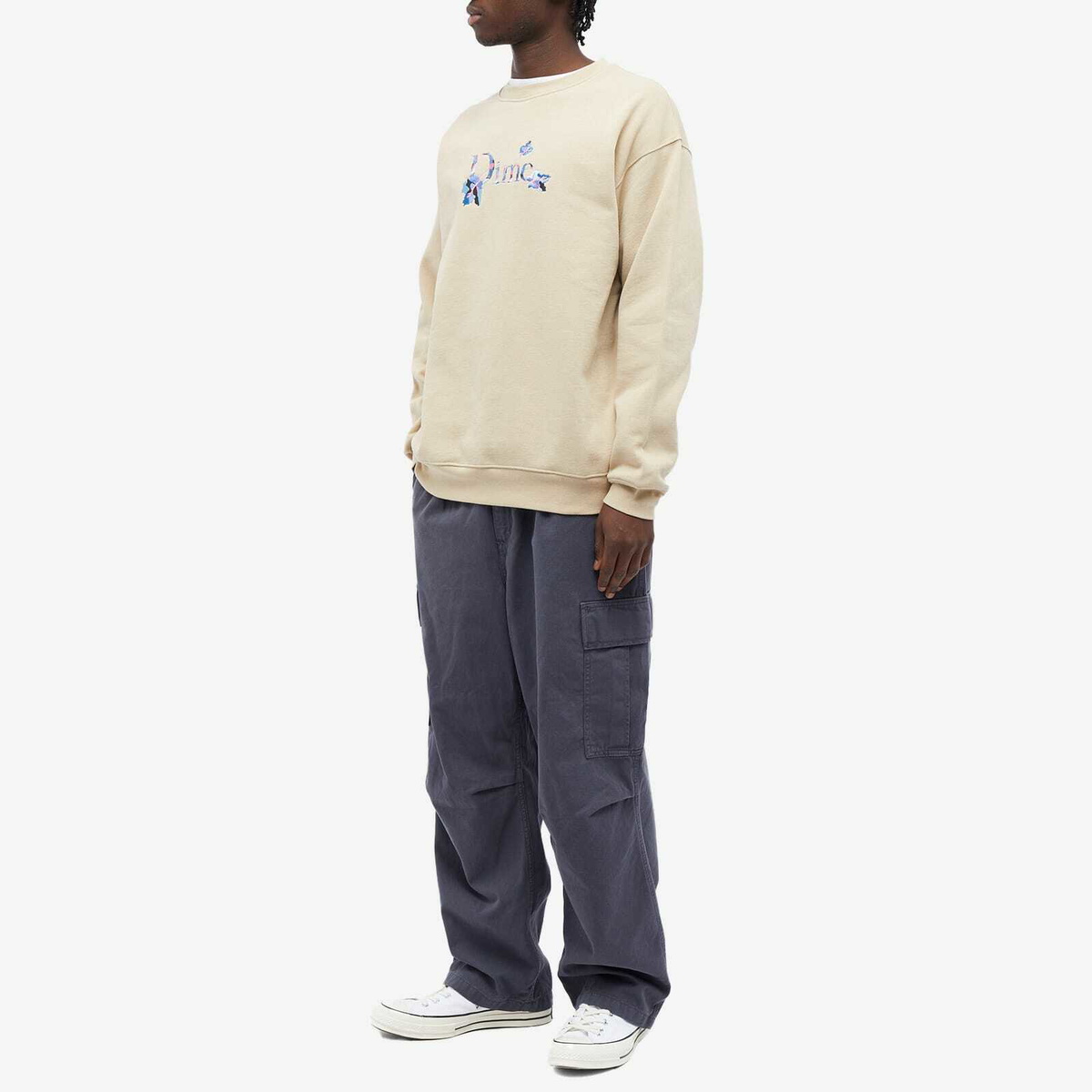 Dime Men's Classic Leafy Crew Sweat in Sand Dime