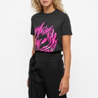 Maximilian Women's Logo T-Shirt in Pink/Black Print